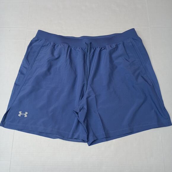 Under Armour UA Launch 7” Unlined Shorts Men's Size 2XL XXL Blue 1382622 561 - Picture 1 of 8